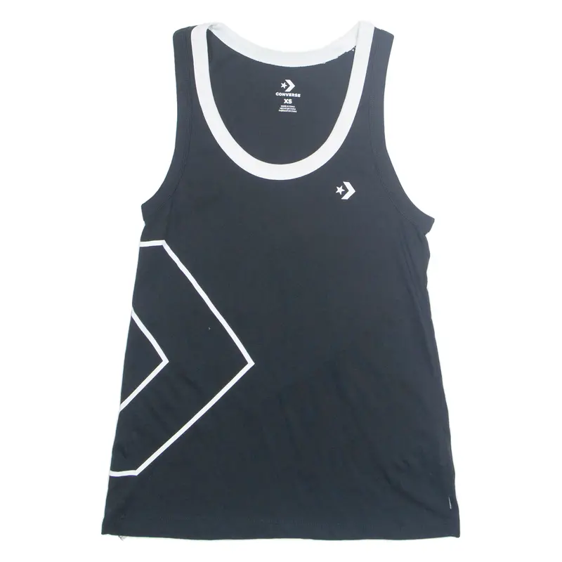 Converse Womens Vest Black Sleeveless Xs 1