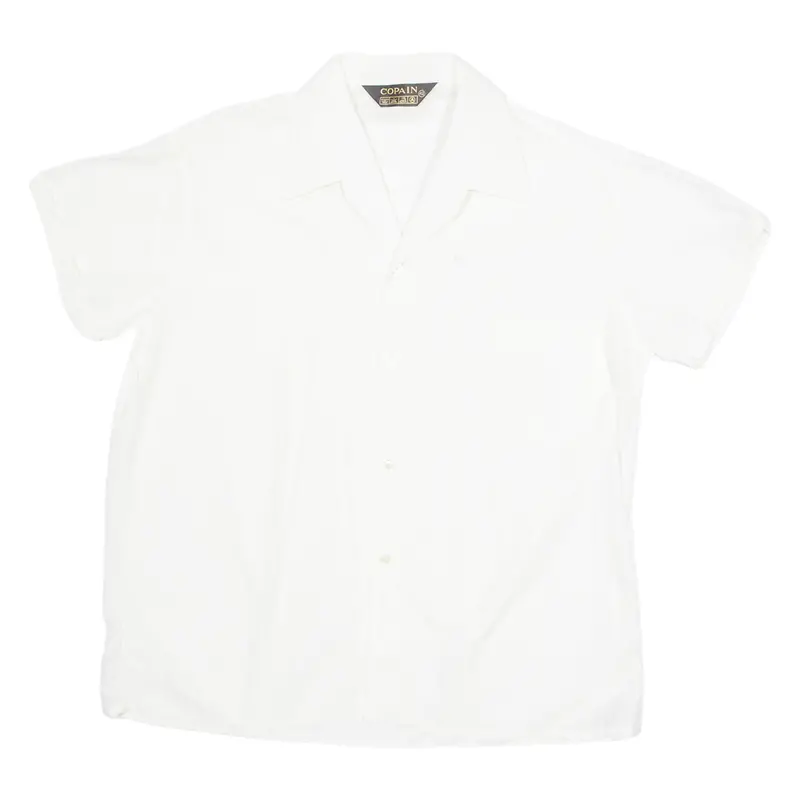 Copian Womens Blouse White V-Neck M 1