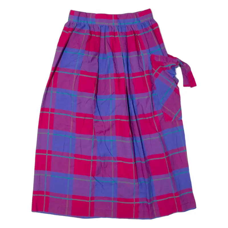 Country Lane Womens A-Line Skirt Red Midi Check Xs 1