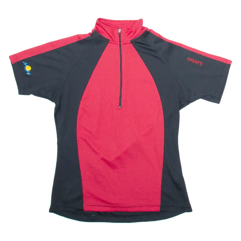 Craft Cycling Mens Jersey Red 1/2 Zip S 1