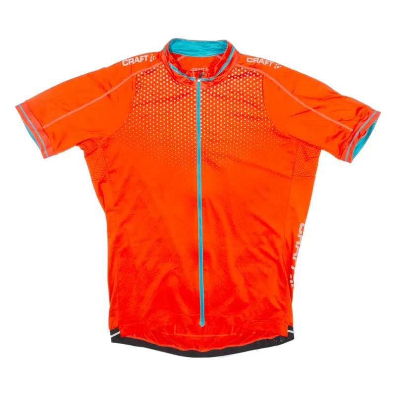 Craft Cycling Shirt Full-Zip Womens Jersey Orange Xl 1