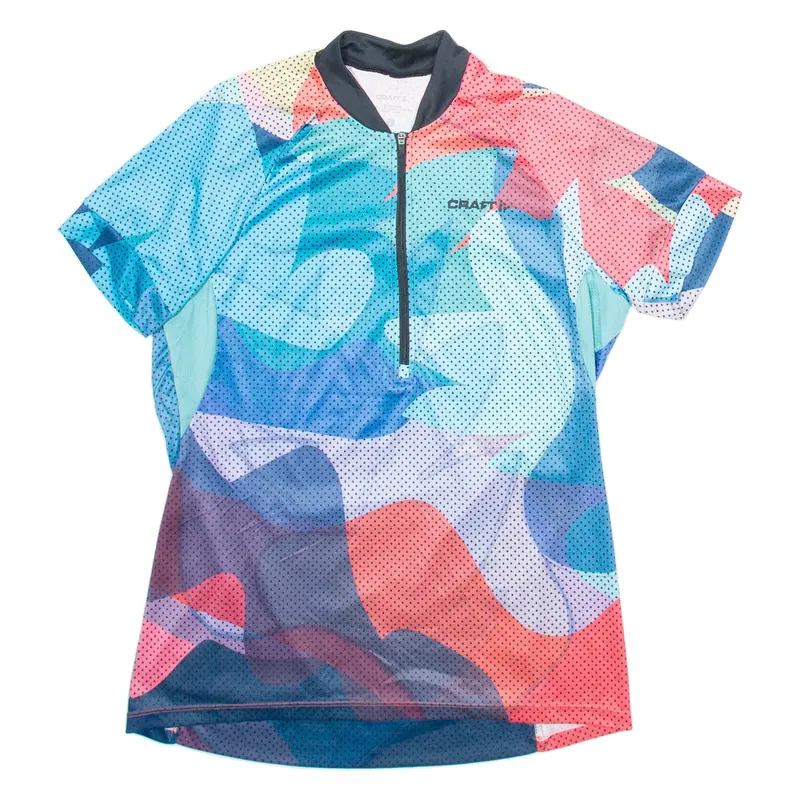 Craft Cycling Womens Jersey Blue 1/2 Zip L 1