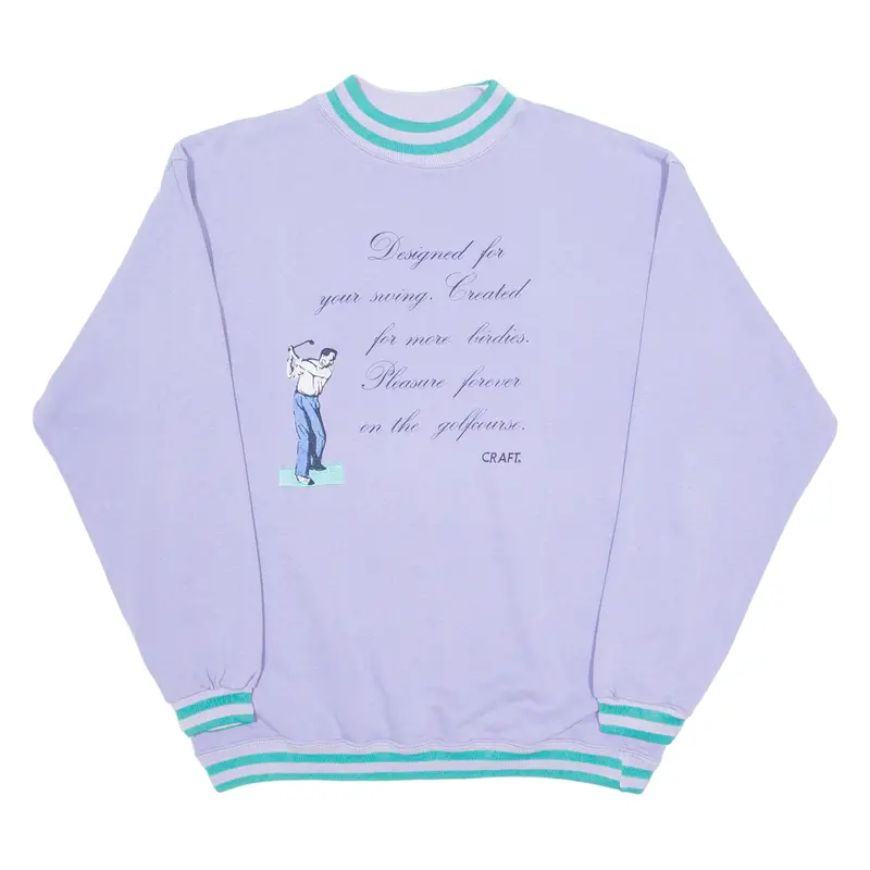 Craft Golf Womens Sweatshirt Purple Crew Neck M 1