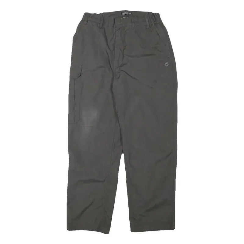 Craghoppers Mens Cotton Blend Olive Relaxed Straight Trousers W28 L28 Outdoor 1