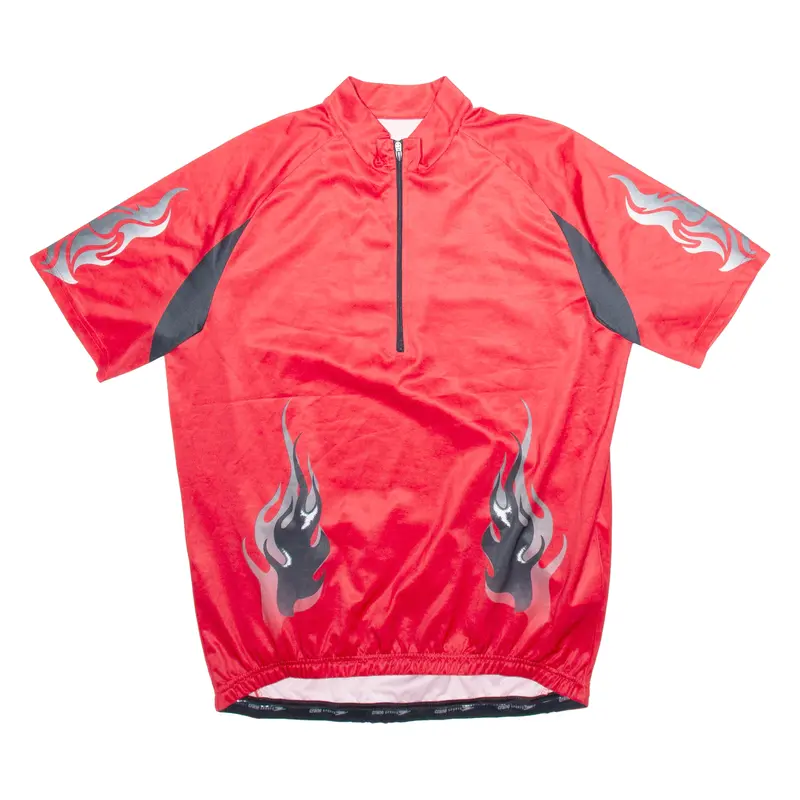 Crane Cycling Mens Jersey Red 1/2 Zip M 1