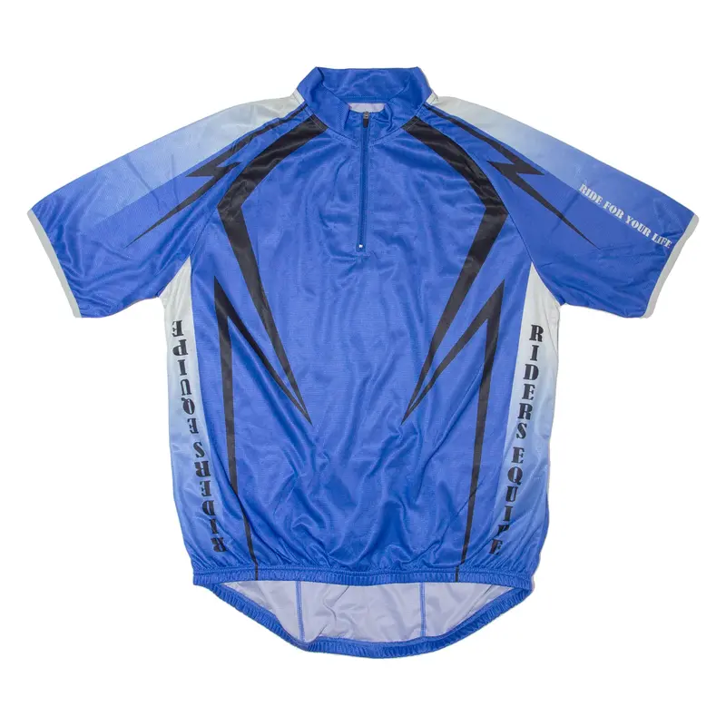 Crane Cycling Shirt Mens Jersey Blue 1/4 Zip L 1