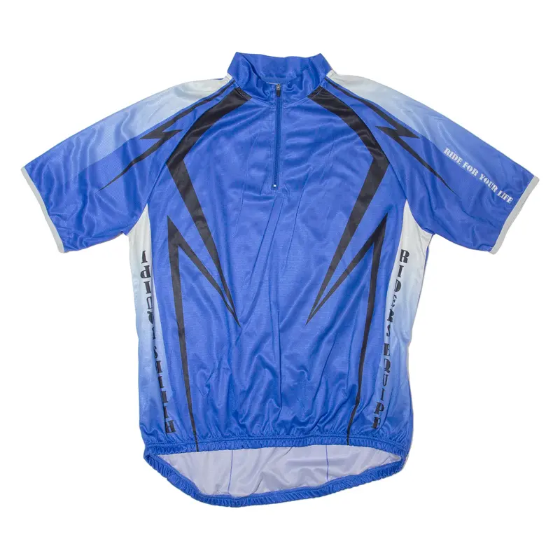 Crane Cycling Shirt Mens Jersey Blue 1/4 Zip Xl 1