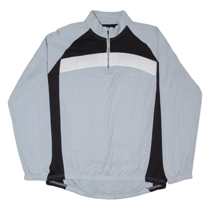 Crane Cycling Shirt Mens Jersey Grey 1/4 Zip L 1