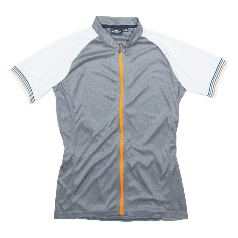 Crane Full Zip Cycling Mens Jersey Grey S 1