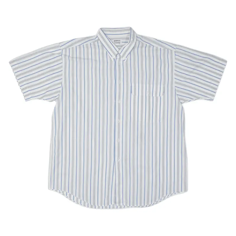 Creation Manor Mens Shirt Blue Striped Xl 1
