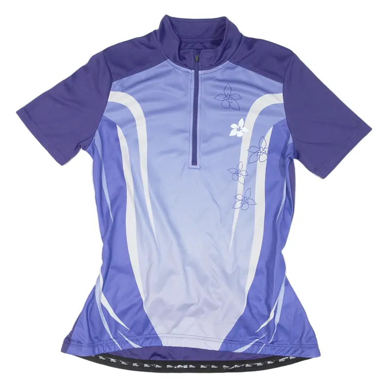 Crivit Cycling Womens Jersey Purple 1/2 Zip L 1