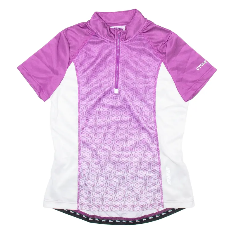 Crivit Cycling Womens Jersey Purple 1/4 Zip M 1