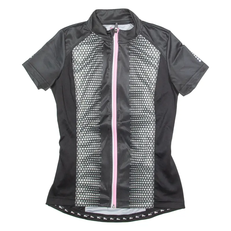 Crivit Cycling Zip Up Womens Jersey Black High Neck S 1