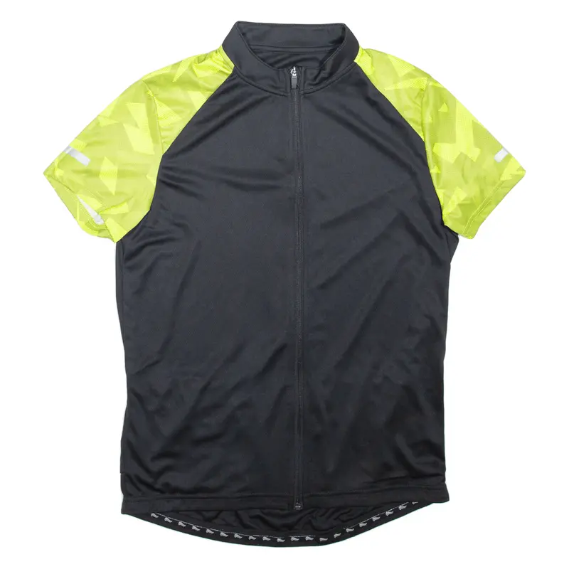 Crivit Full Zip Cycling Shirt Mens Jersey Black L 1