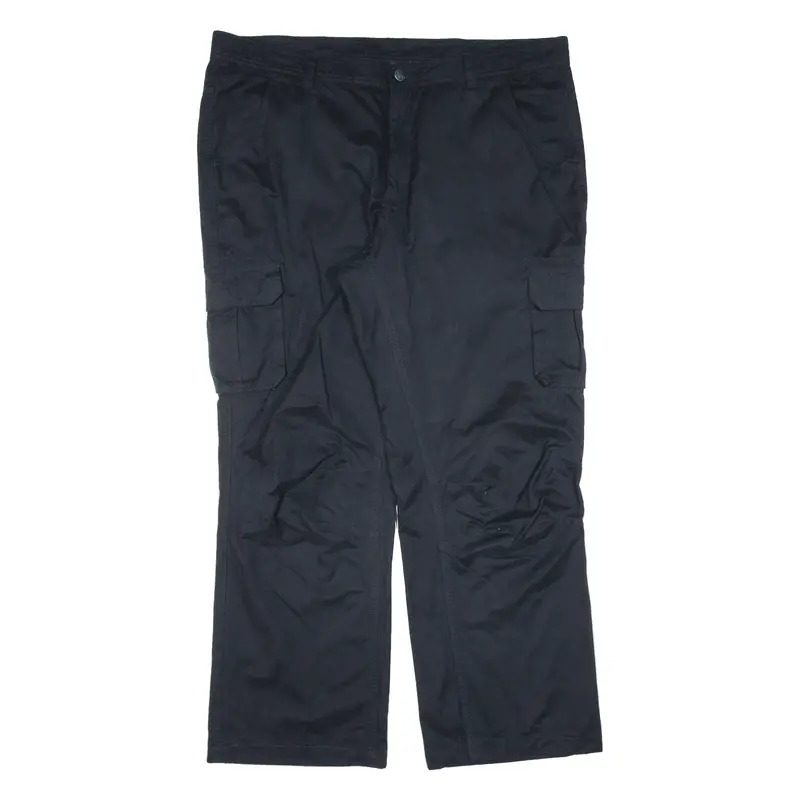 Crivit Outdoor Cargo Womens Trousers Black Relaxed Straight W40 L28 1