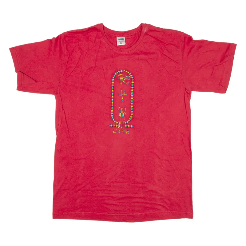 Crocodile Mens T-Shirt Red Xl 1