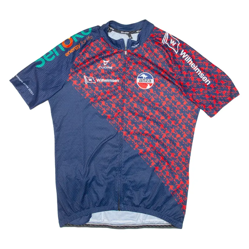 Cuore Cycling Shirt Full-Zip Womens Jersey Blue 3Xl 1