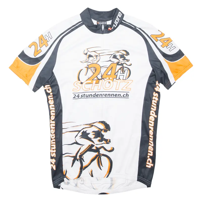 Cuore Full Zip Cycling Shirt Mens Jersey White M 1