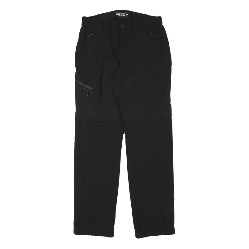 Cutting Edge Mens Polyester Blend Black Regular Fit Straight Trousers W30 L31 1