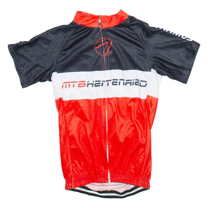 Cycling Full Zip Cycling Mens Jersey Red L 1