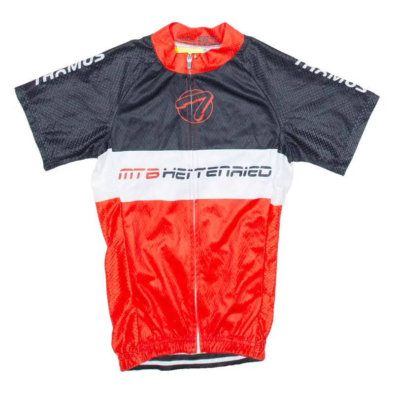 Cycling Full Zip Cycling Mens Jersey Red M 1