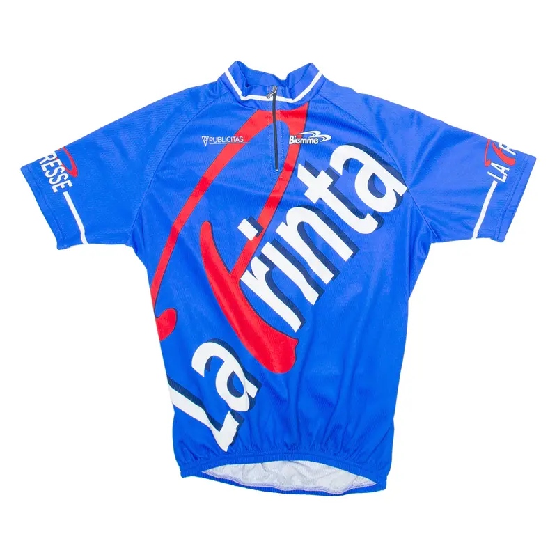 Cycling Mens Jersey Blue 1/4 Zip Xl 1