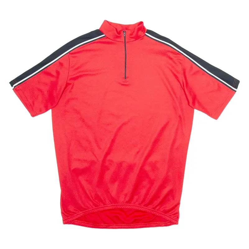 Cycling Mens Jersey Red 1/4 Zip M 1