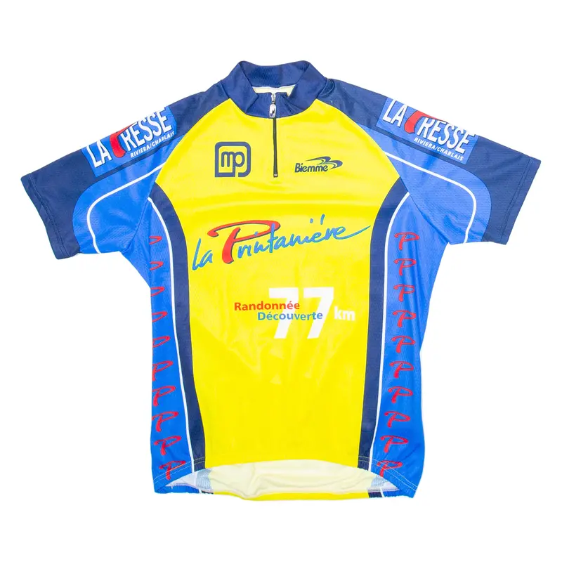 Cycling Mens Jersey Yellow 1/4 Zip Xl 1