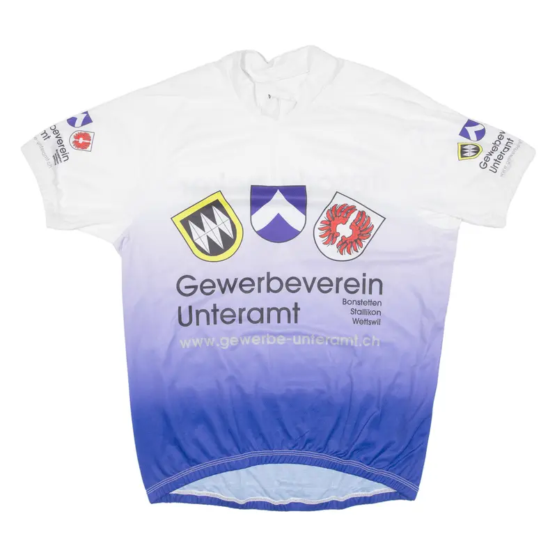 Cycling Shirt Mens Jersey White 1/4 Zip Xl 1