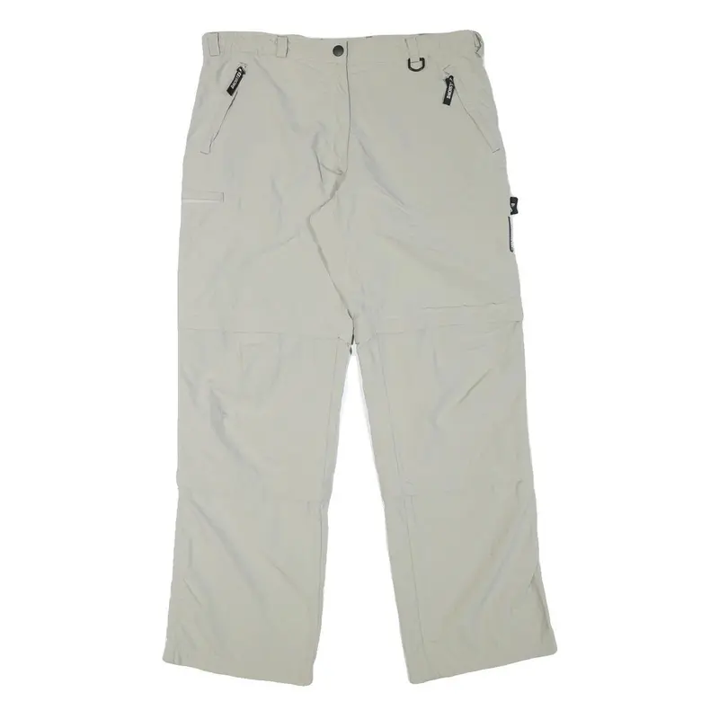 Dachstein Womens Relaxed Beige Polyester Blend Zip Trousers W35 L32 Outdoor 1