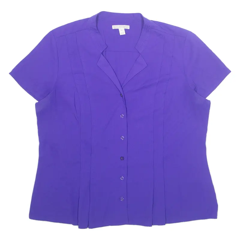 Dana Buchman Womens Shirt Purple L 1