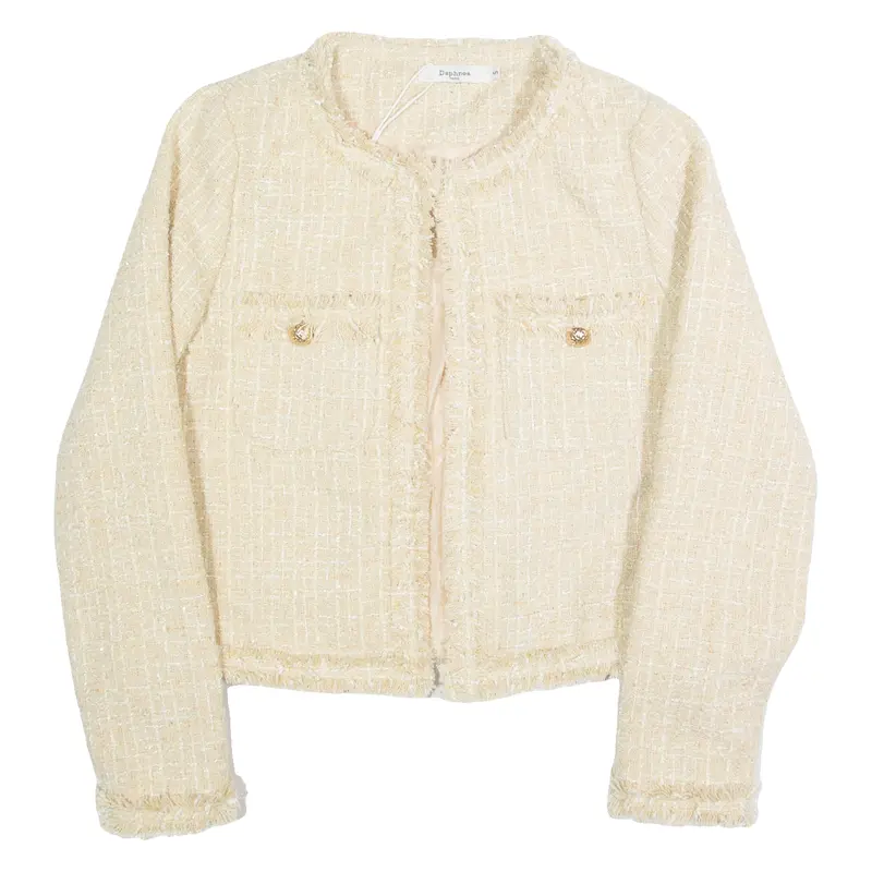 Daphnia Womens Blazer Jacket Cream S 1