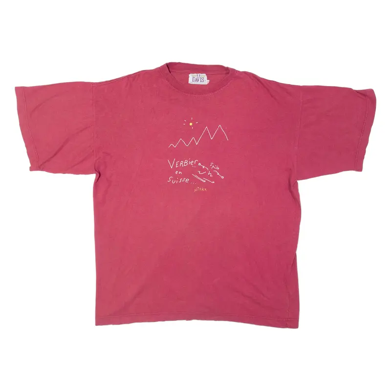 Davis Mens T-Shirt Red Xl 1