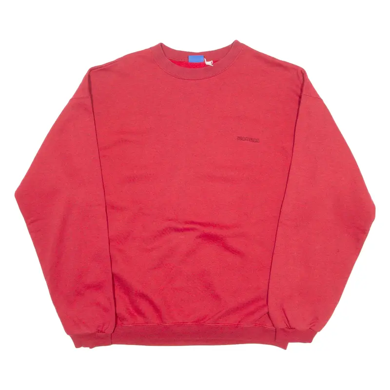 Decathlon Mens Sweatshirt Red Crew Neck Xl 1