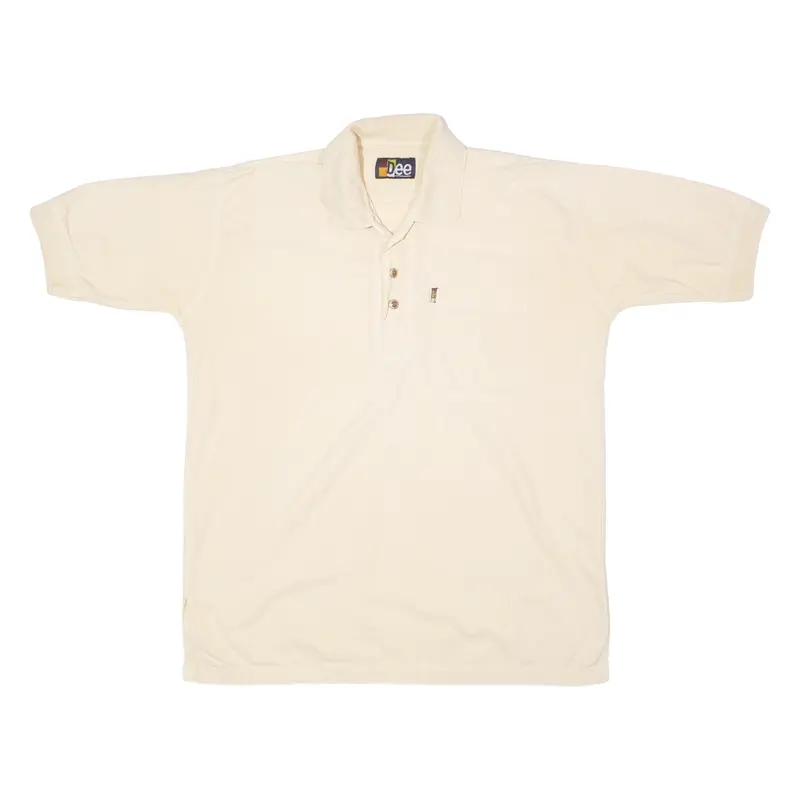 Dee Mens Polo Shirt Beige 90S Xl 1