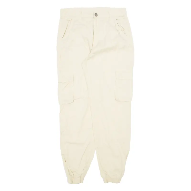 Def Cargo Womens Trousers Cream Regular Tapered W32 L31 1