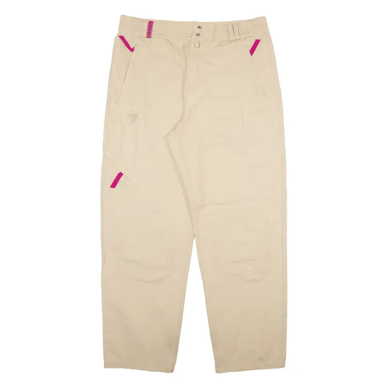 Degre 7 Womens Trousers Beige Relaxed Tapered W34 L30 1