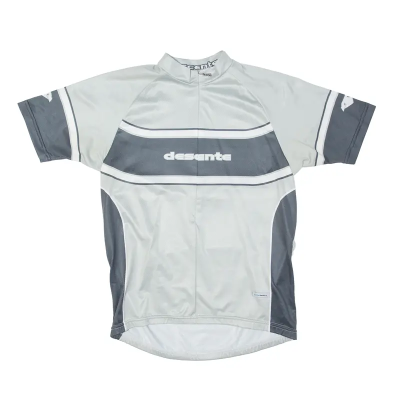 Descente Cycling Mens Jersey Grey 1/2 Zip L 1