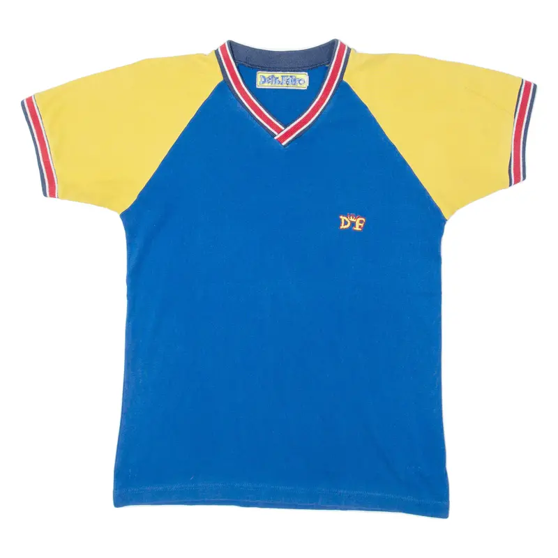 Detto Fatro Boys T-Shirt Blue V-Neck L 1