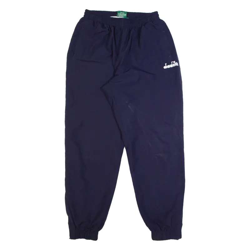 Diadora Lined Mens Track Pants Blue Tapered M W24 L29 1