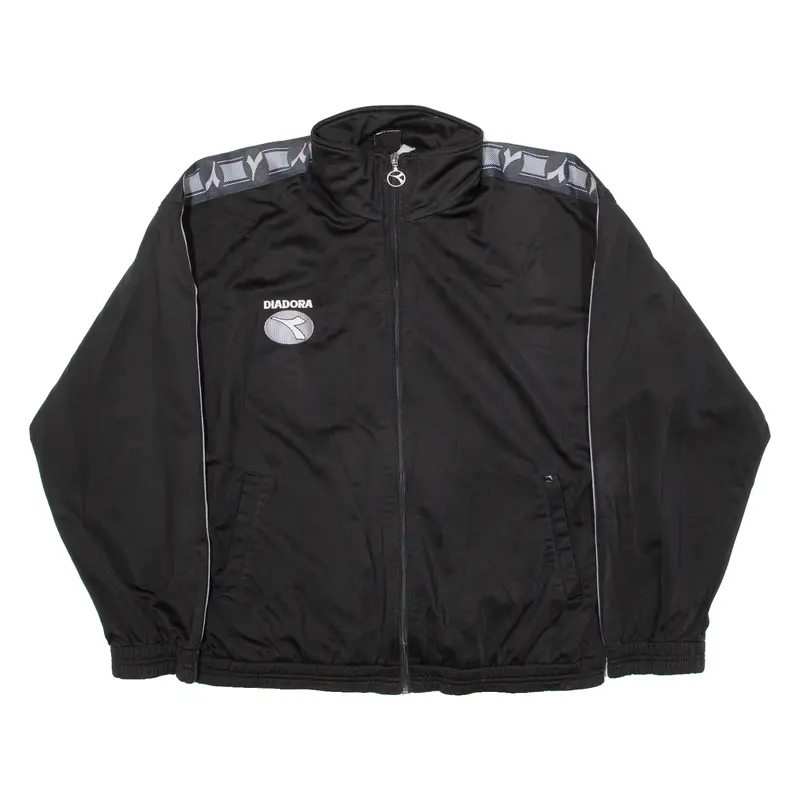 Diadora Mens Track Jacket Black M 1