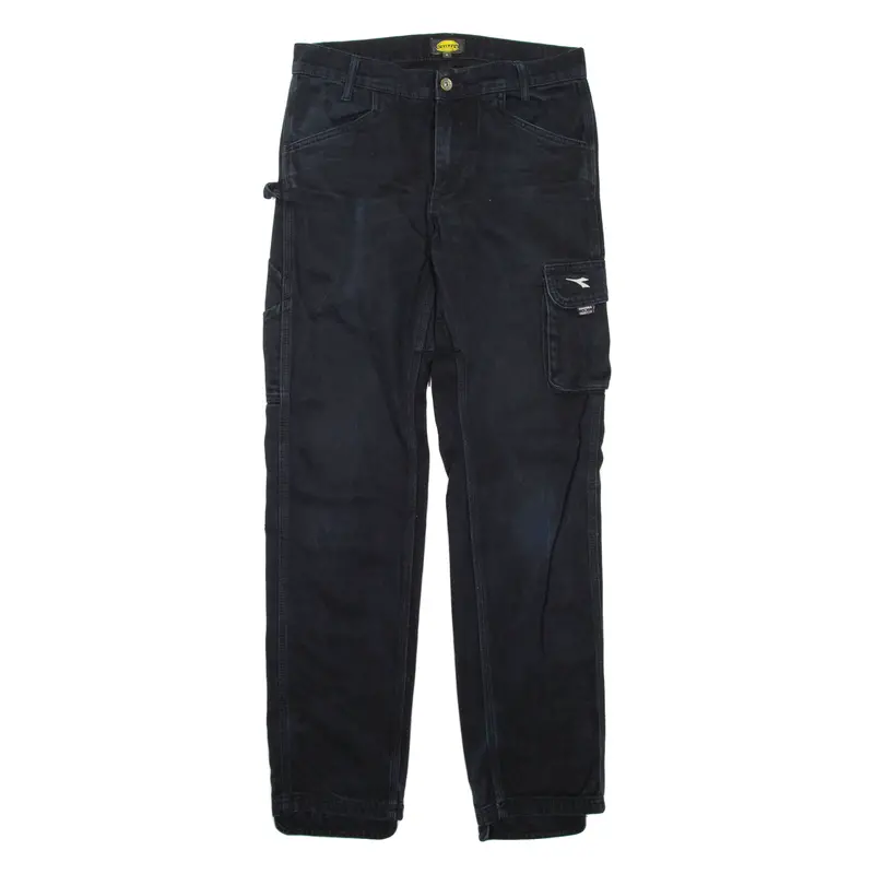 Diadora Mens Trousers Black Regular Straight W32 L32 1