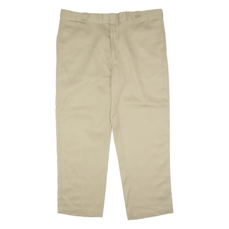 Dickies 874 Original Workwear Mens Twill Trousers Beige Regular Straight W42 L20 1