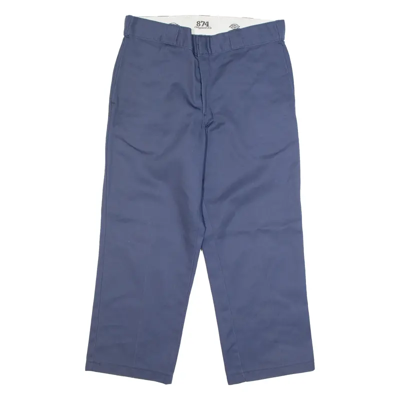 Dickies 874 Workwear Mens Trousers Blue Classic Straight W34 L25 1