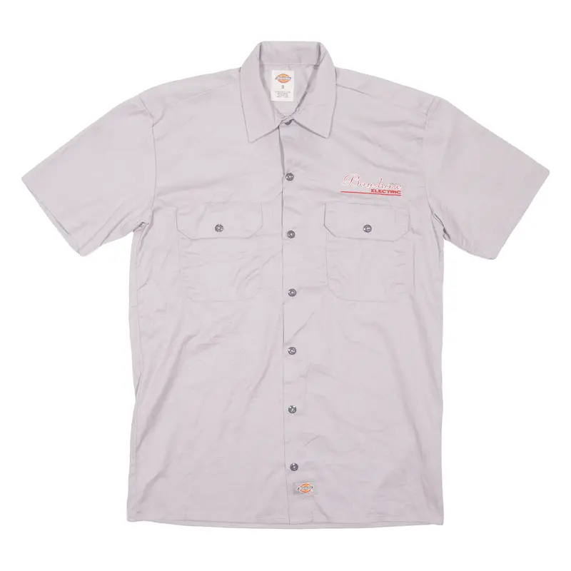 Dickies Bayshone Mens Plain Shirt Brown S 1