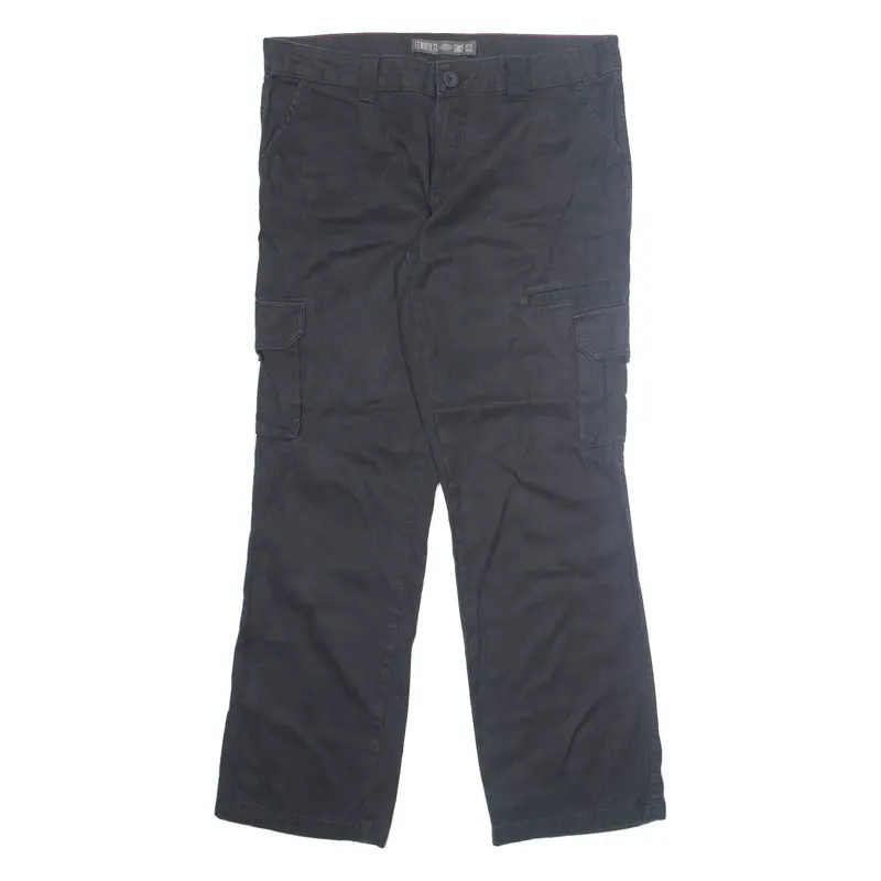 Dickies Cargo Mens Trousers Black Relaxed Straight W36 L30 1