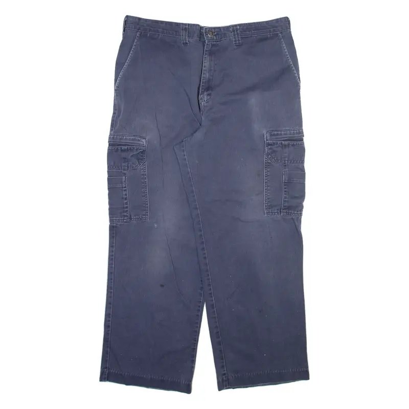 Dickies Cargo Style Mens Trousers Blue Relaxed Straight W36 L28 1