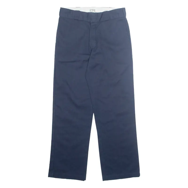 Dickies Chino 874 Mens Trousers Blue Regular Straight W28 L28 1