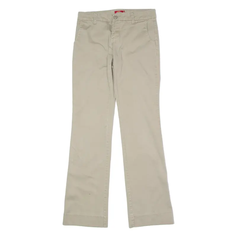 Dickies Chino Womens Trousers Beige Regular Wide-Leg W28 L32 1