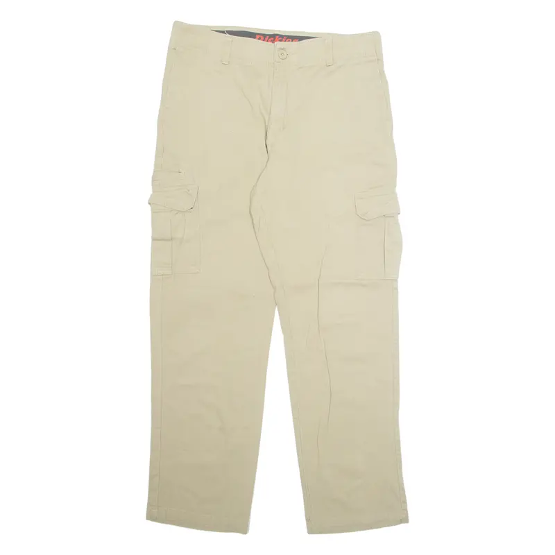 Dickies Chino Workwear Cargo Mens Trousers Beige Regular Straight W34 L29 1